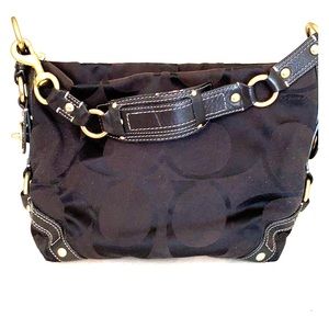 Coach Carly 10619 Signature Canvas Hobo Bag